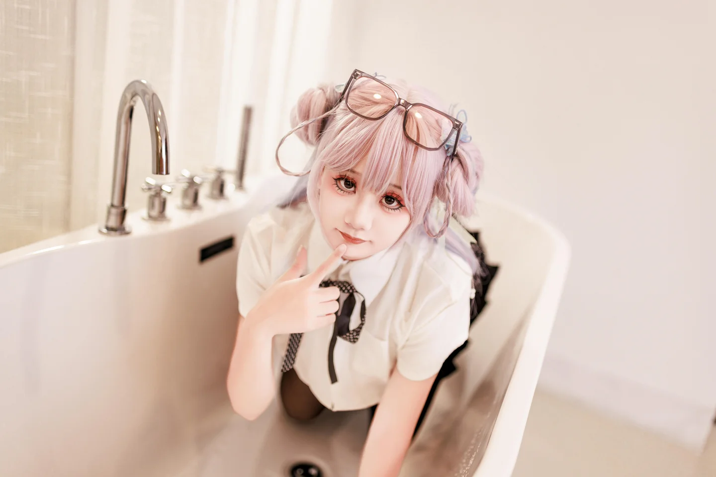 阿雪雪 - No.016 居家女高 [64P,2V-2.20GB] tg@simisebaisi 【丝足阁】015.webp